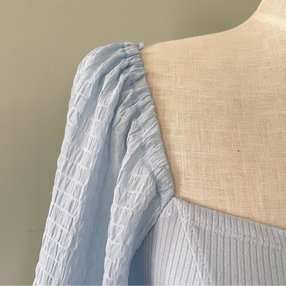 Urban Outfitters Light Blue top NWT size Large - Picture 3 of 6